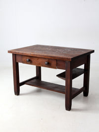 antique Mission oak desk