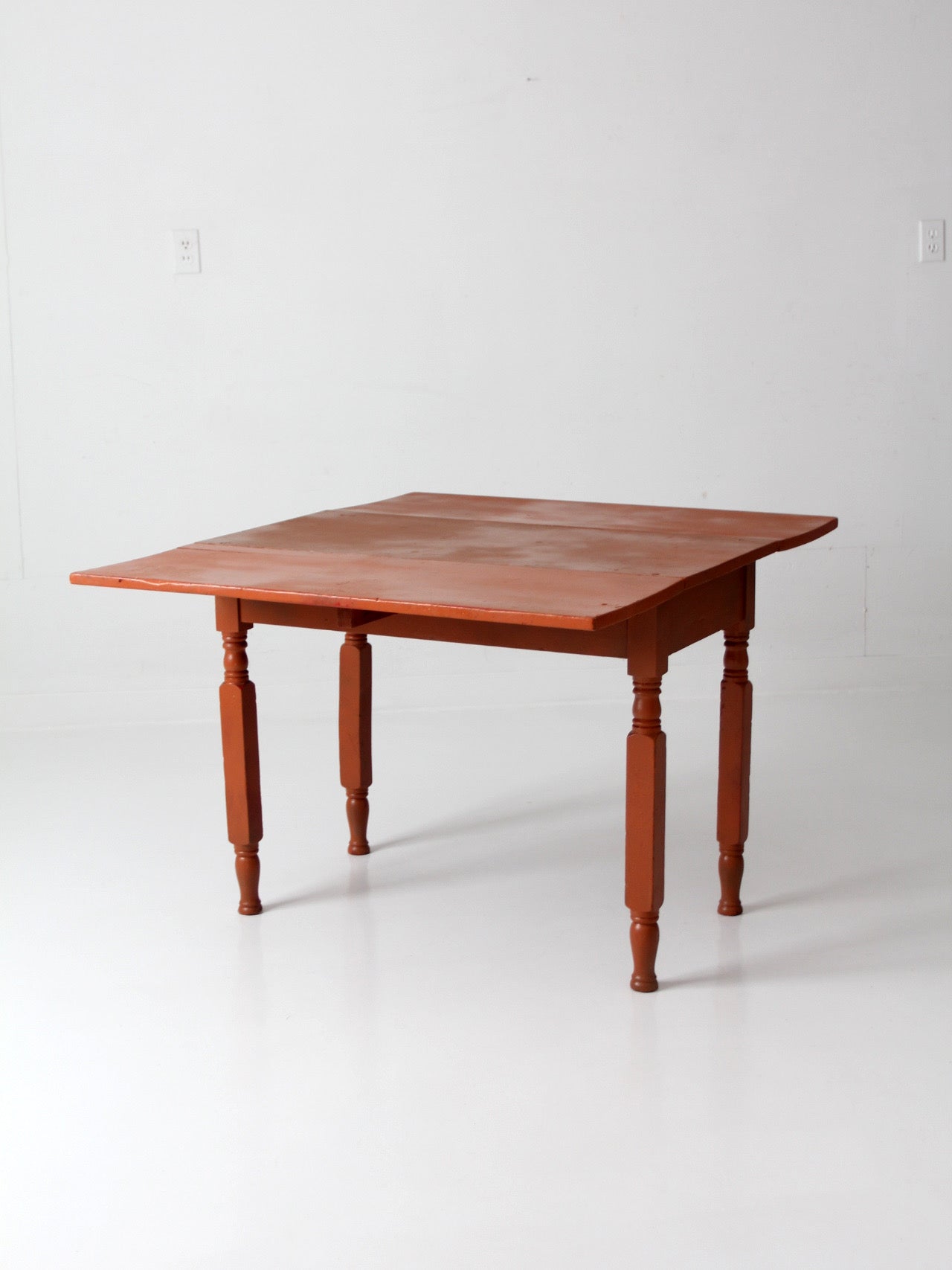 antique painted drop leaf table