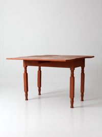 antique painted drop leaf table