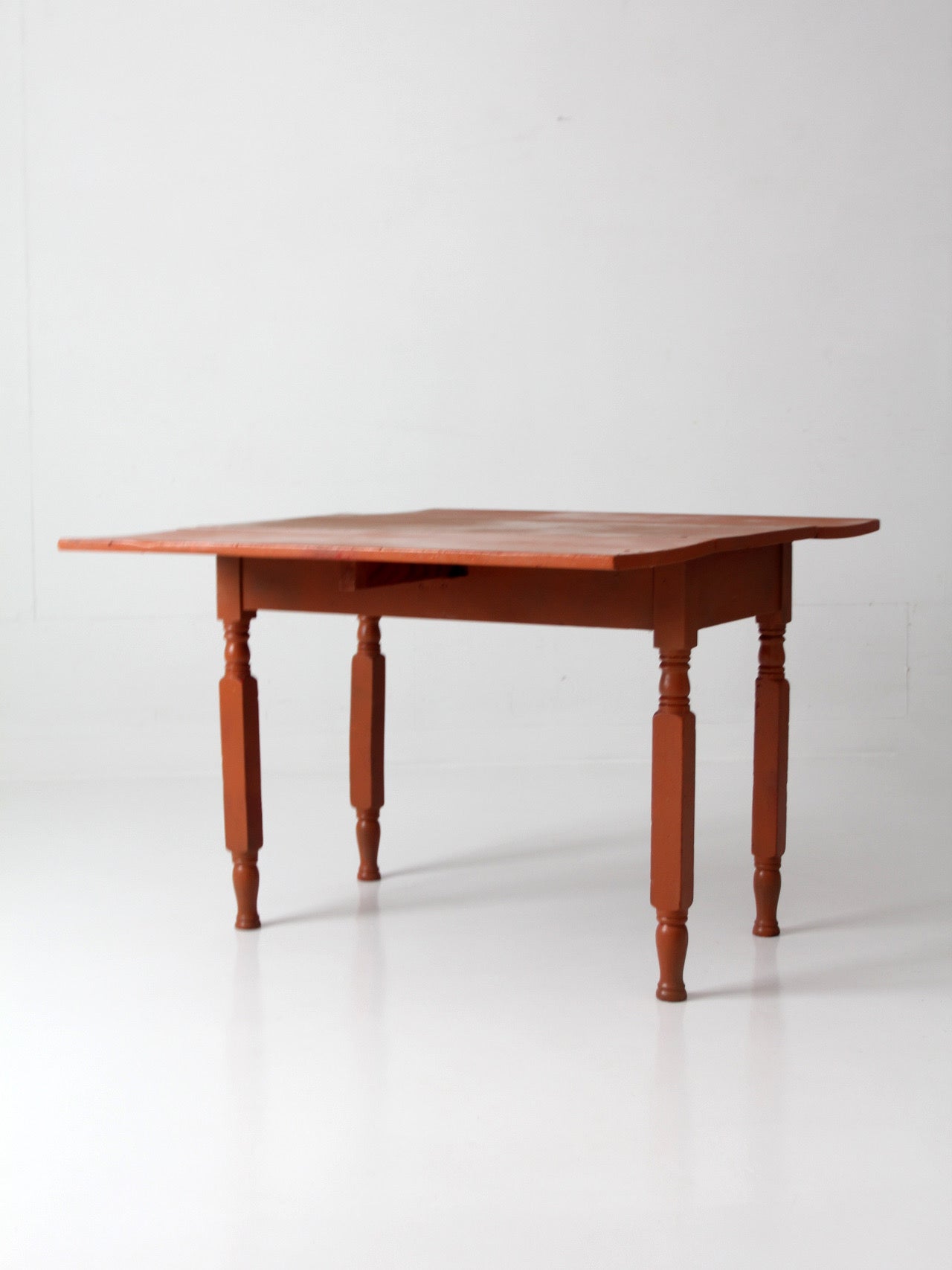 antique painted drop leaf table