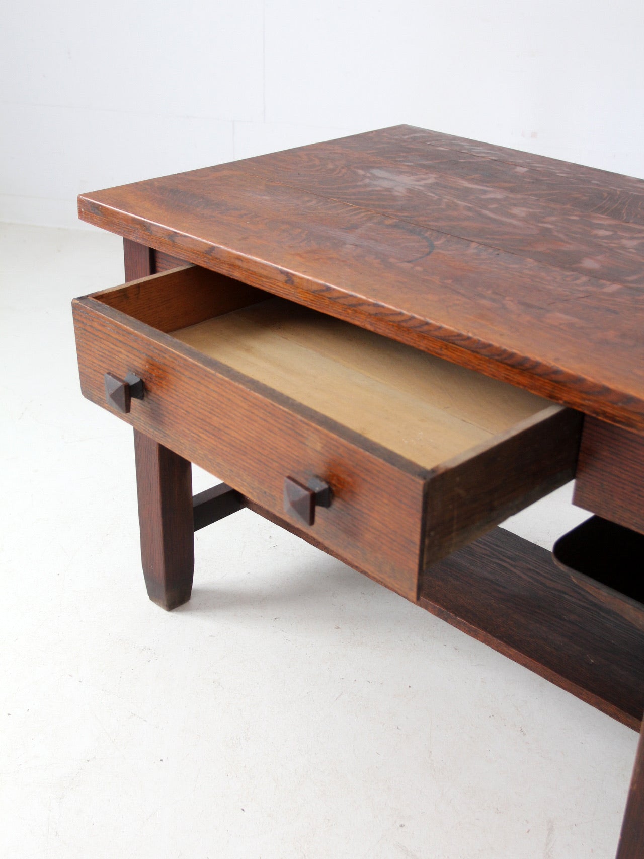 antique Mission oak desk