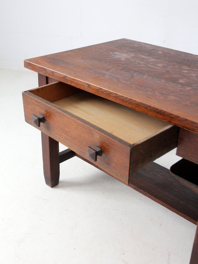 antique Mission oak desk