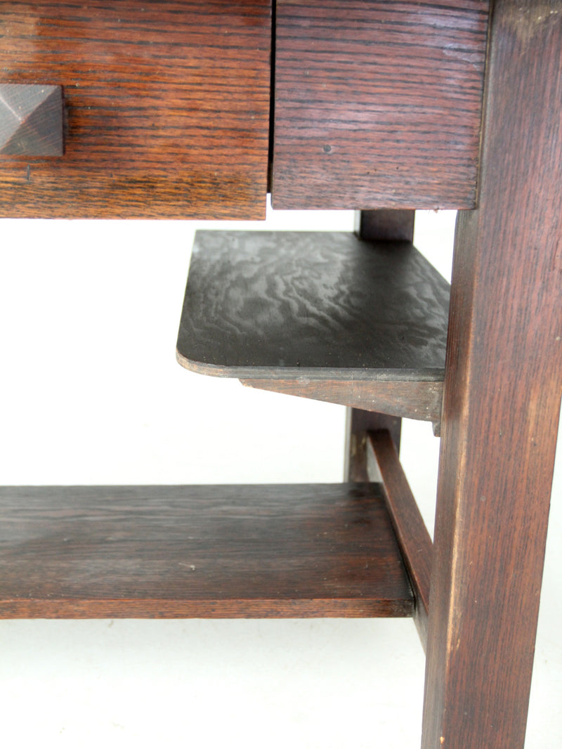 antique Mission oak desk