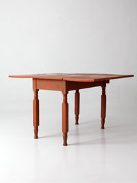 antique painted drop leaf table