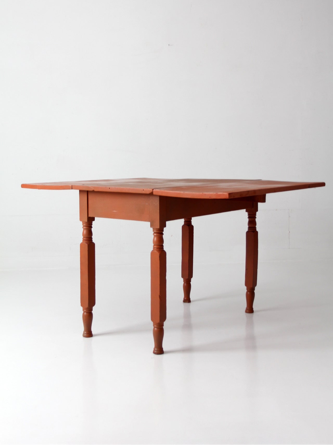 antique painted drop leaf table