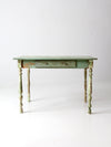 antique painted wood farmhouse table