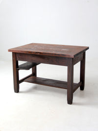 antique Mission oak desk