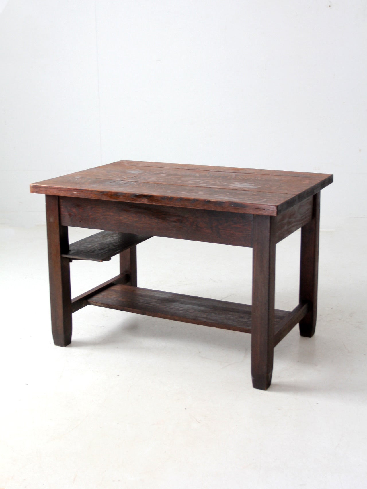 antique Mission oak desk