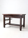 antique Mission oak desk