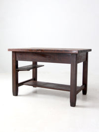 antique Mission oak desk