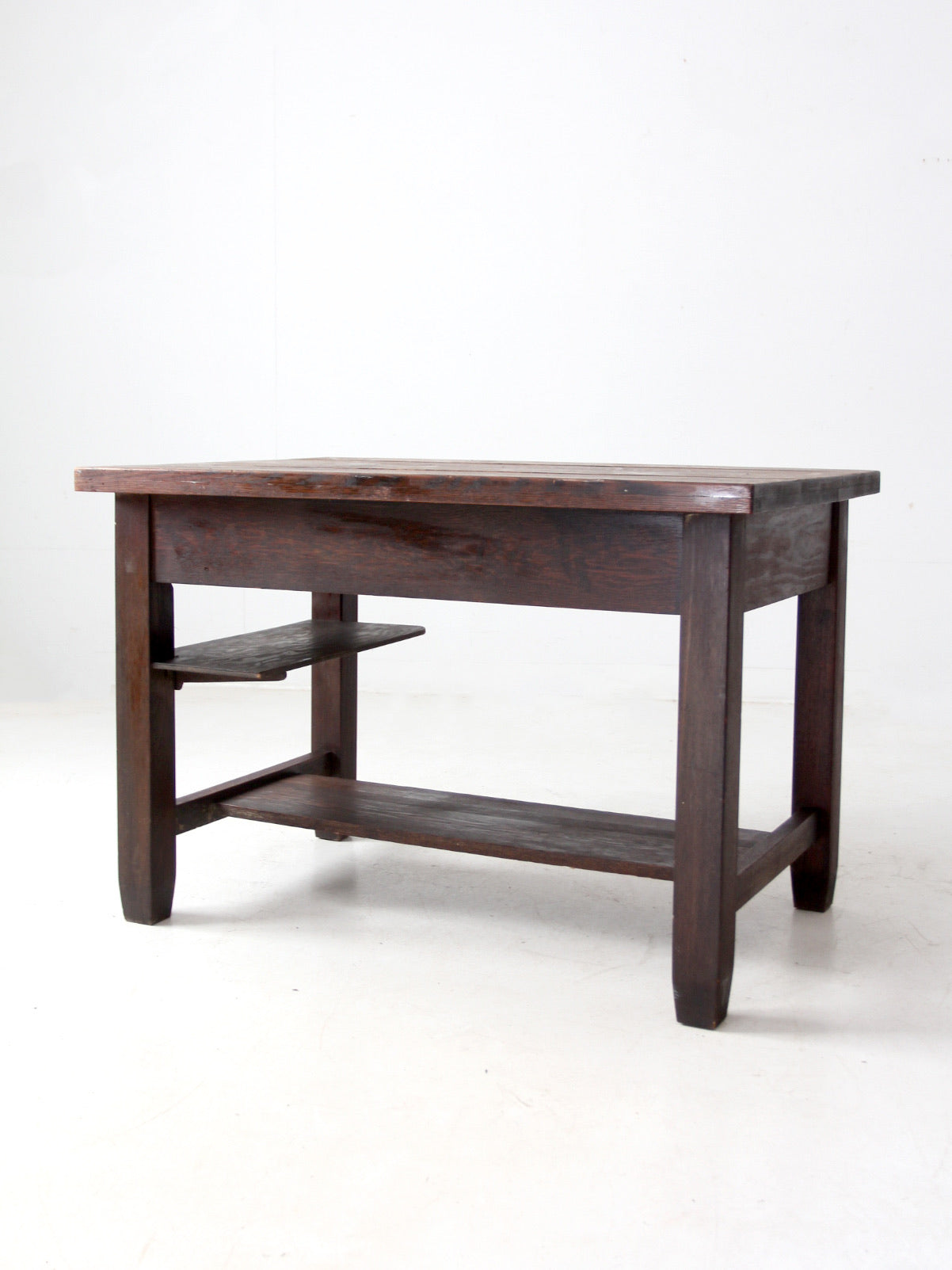 antique Mission oak desk