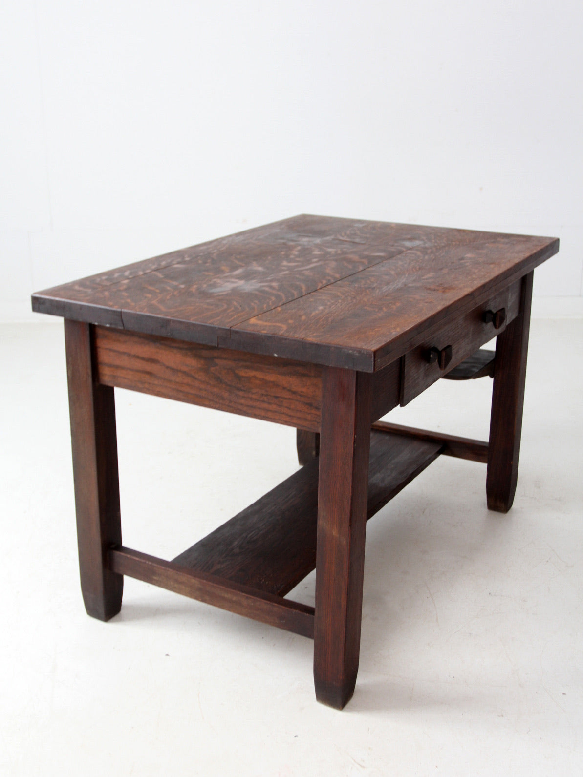 antique Mission oak desk