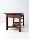 antique Mission oak desk