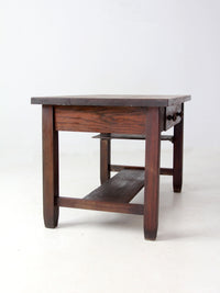 antique Mission oak desk