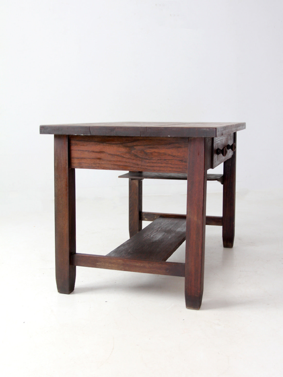 antique Mission oak desk