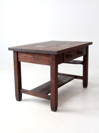 antique Mission oak desk