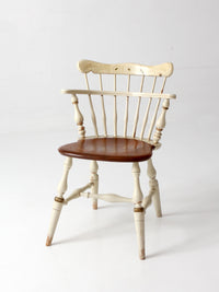 vintage Ethan Allen comb back chair
