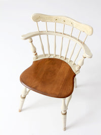 vintage Ethan Allen comb back chair