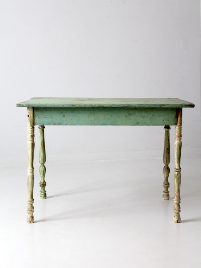 antique painted wood farmhouse table