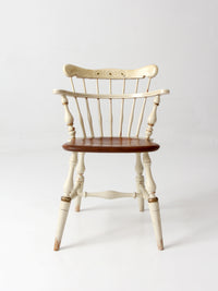 vintage Ethan Allen comb back chair