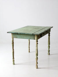 antique painted wood farmhouse table