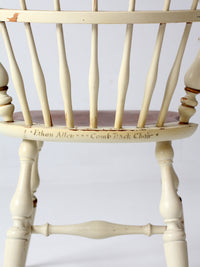 vintage Ethan Allen comb back chair