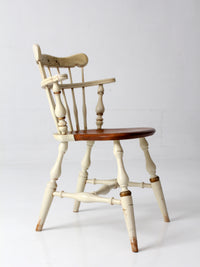 vintage Ethan Allen comb back chair