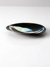 vintage enamel plated copper dish