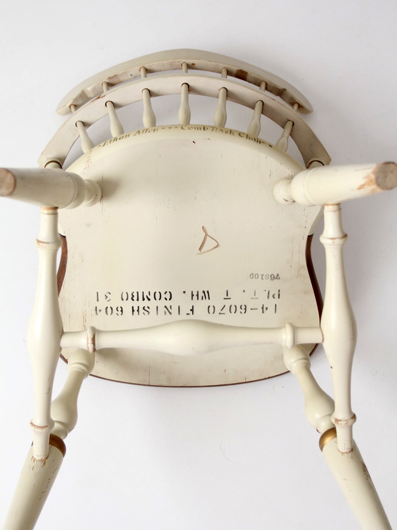vintage Ethan Allen comb back chair – 86 Vintage