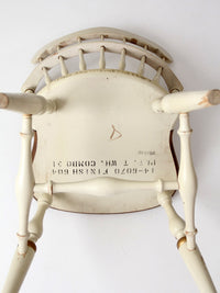 vintage Ethan Allen comb back chair