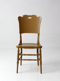 antique late 19th century wood dining chair | Northwestern Manufacturing Company