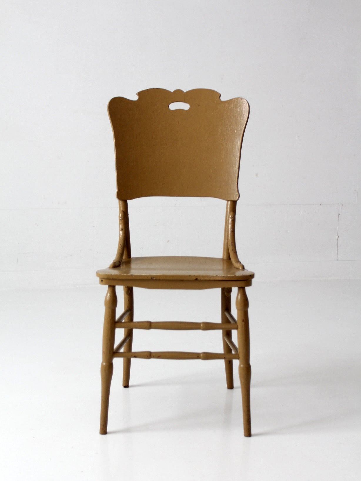 antique late 19th century wood dining chair | Northwestern Manufacturing Company