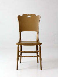 antique late 19th century wood dining chair | Northwestern Manufacturing Company