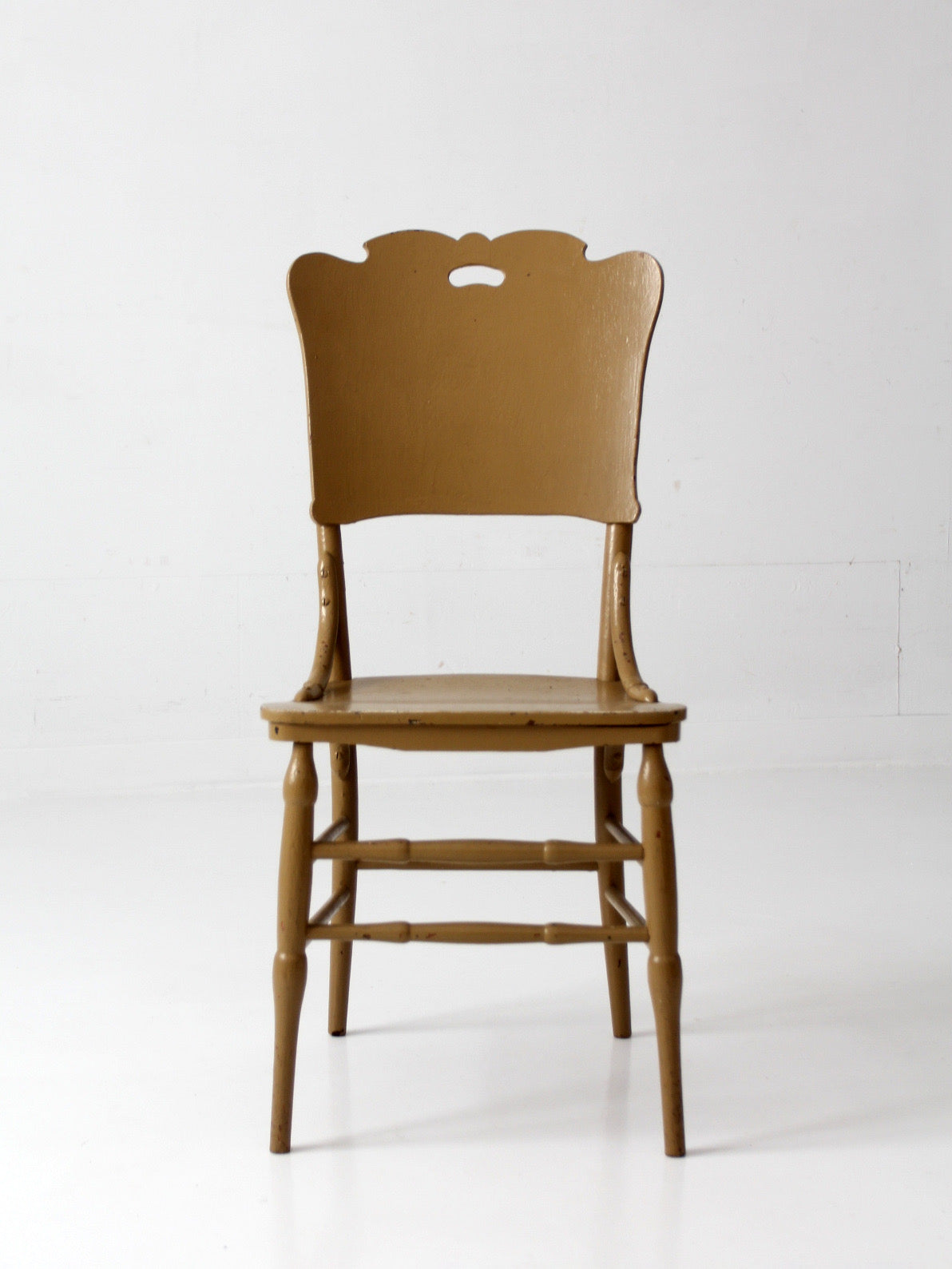 antique late 19th century wood dining chair | Northwestern Manufacturing Company