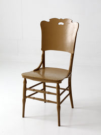 antique late 19th century wood dining chair | Northwestern Manufacturing Company