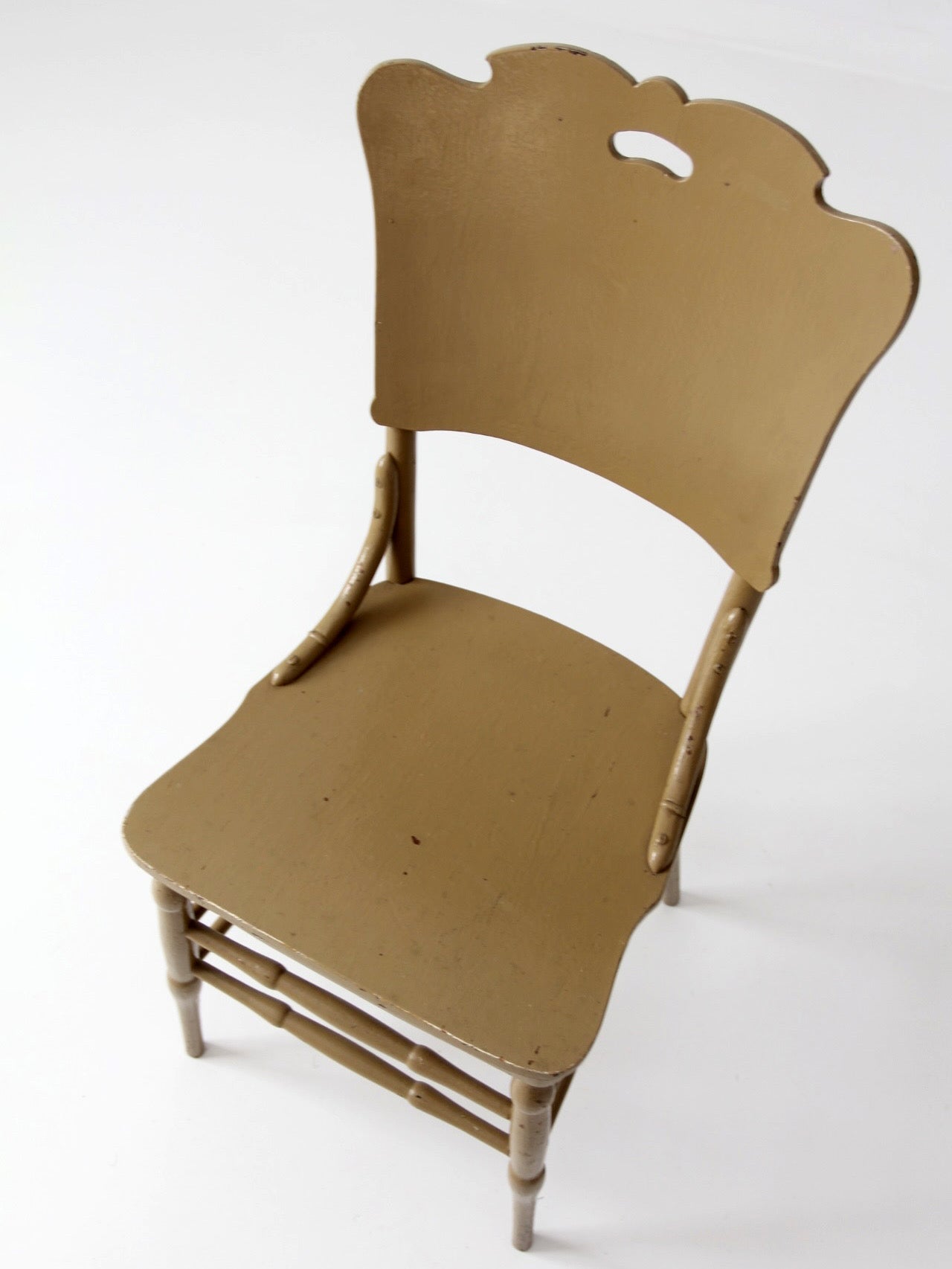 antique late 19th century wood dining chair | Northwestern Manufacturing Company