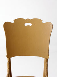 antique late 19th century wood dining chair | Northwestern Manufacturing Company