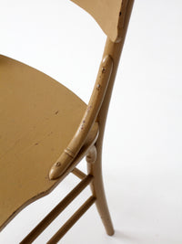 antique late 19th century wood dining chair | Northwestern Manufacturing Company