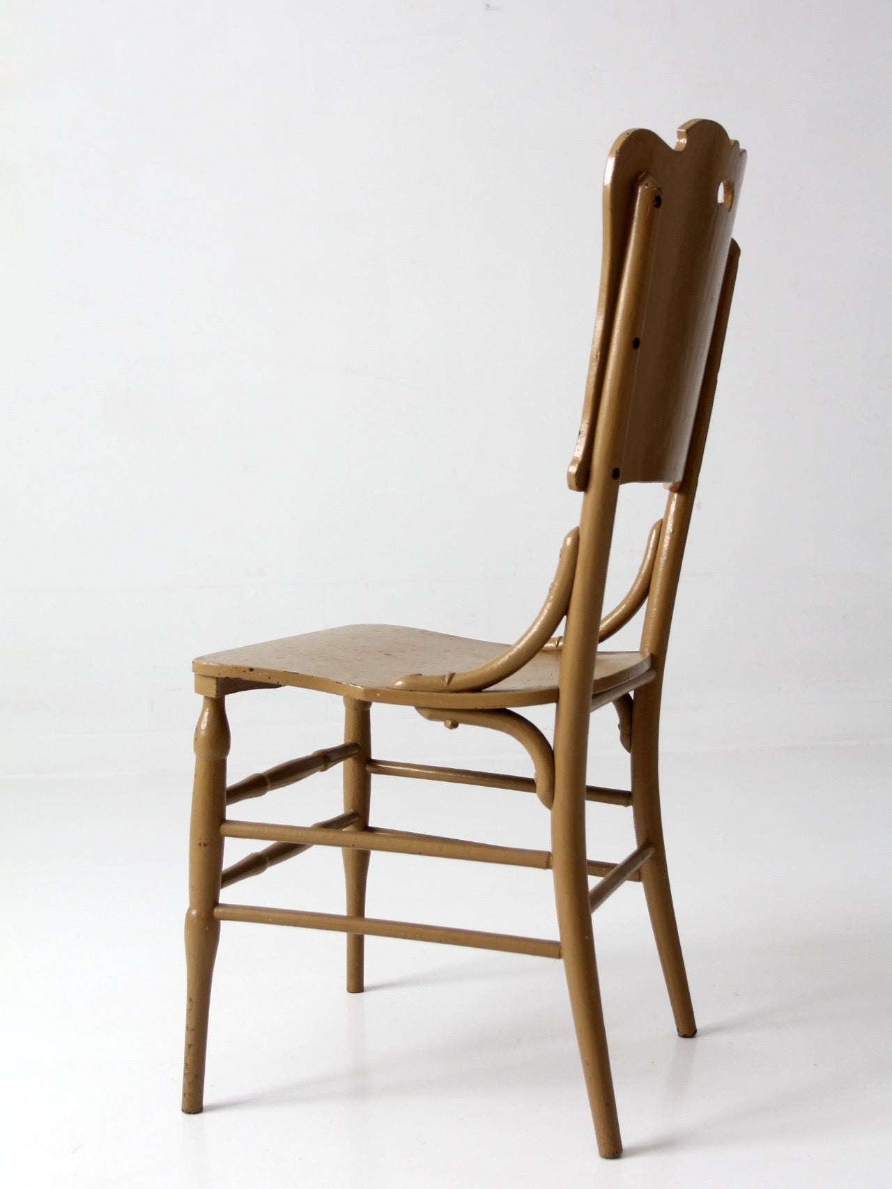 antique late 19th century wood dining chair | Northwestern Manufacturing Company