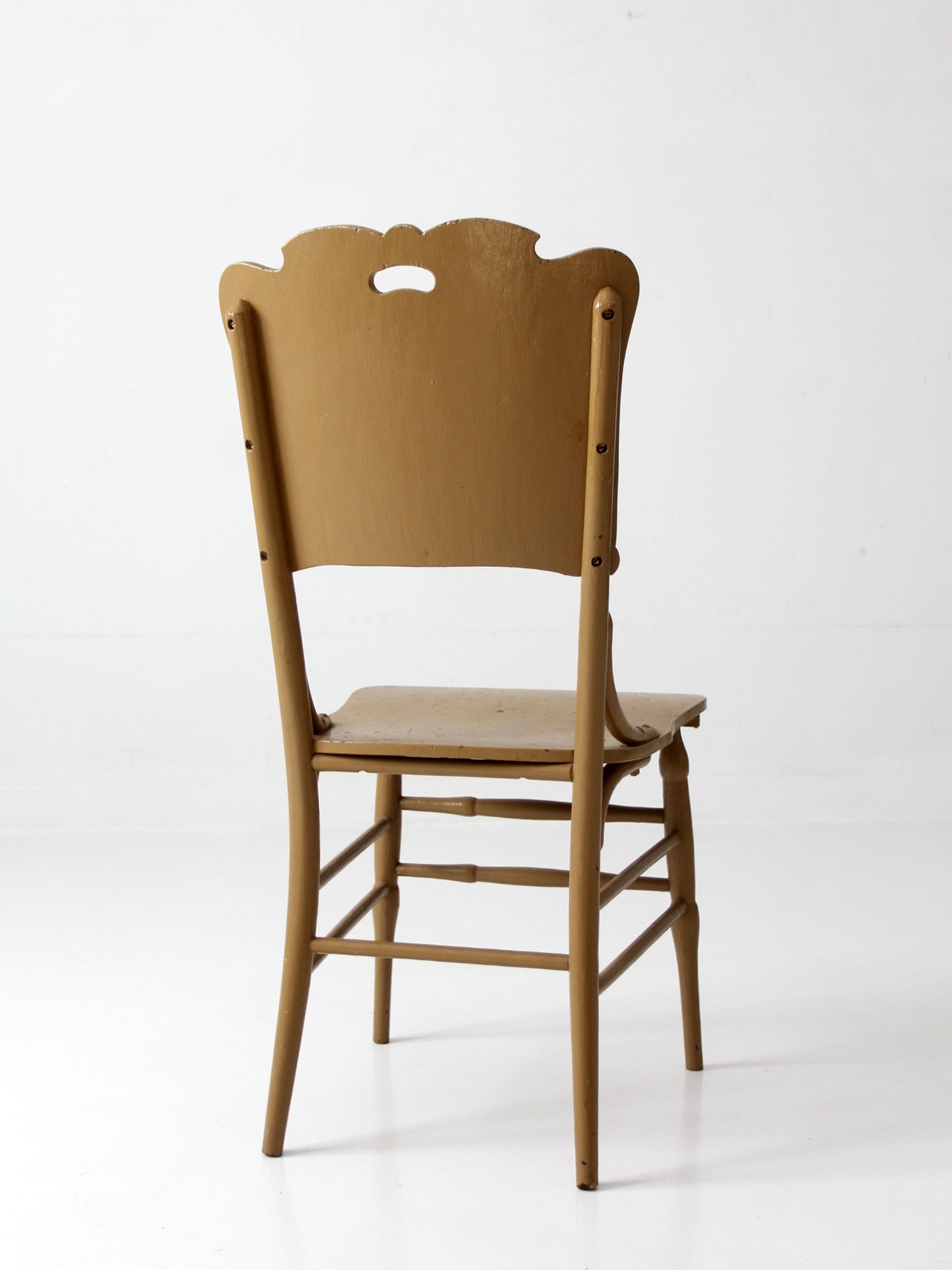 antique late 19th century wood dining chair | Northwestern Manufacturing Company