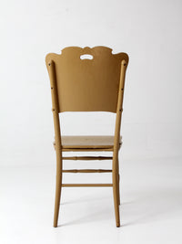 antique late 19th century wood dining chair | Northwestern Manufacturing Company