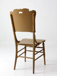 antique late 19th century wood dining chair | Northwestern Manufacturing Company