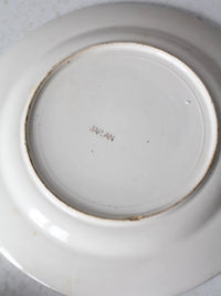 vintage Japanese blue willow dish pair