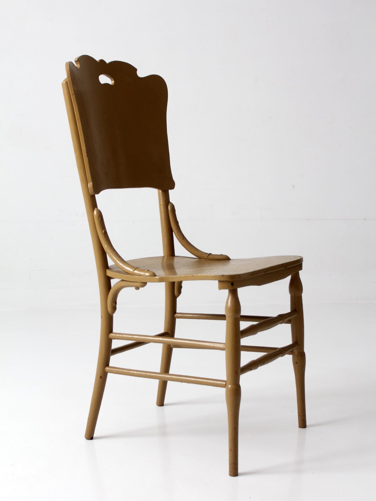 antique late 19th century wood dining chair | Northwestern Manufacturing Company