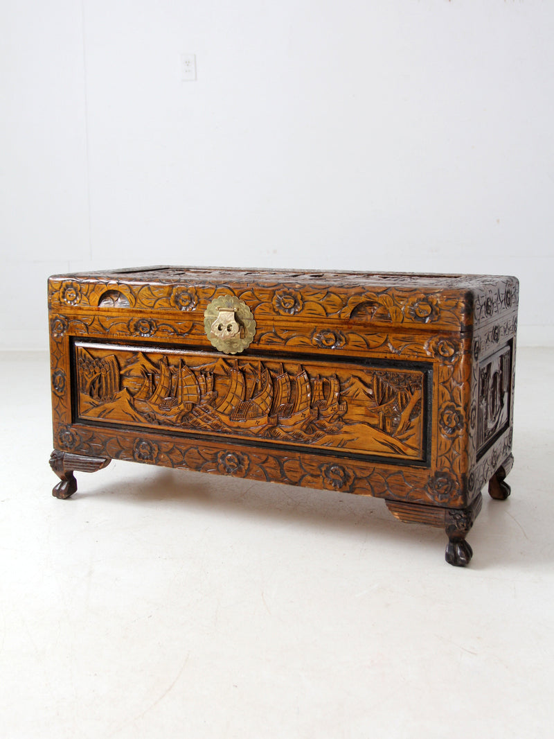 antique Chinese camphor wood chest