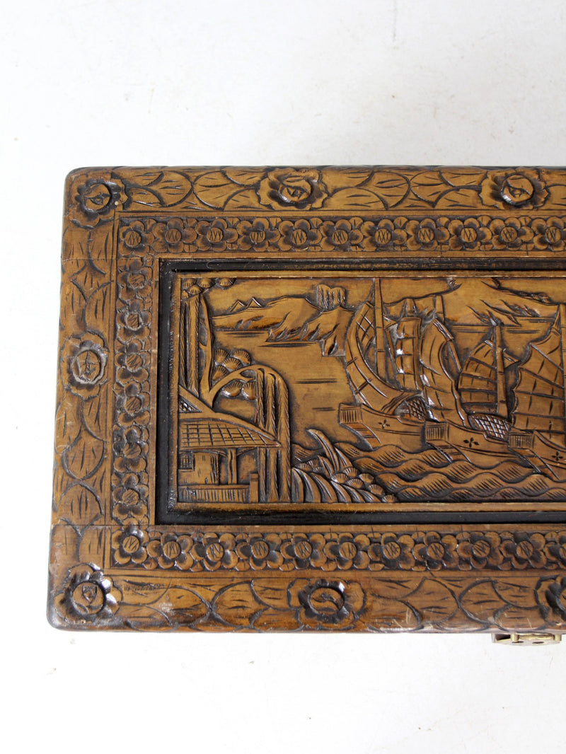 antique Chinese camphor wood chest