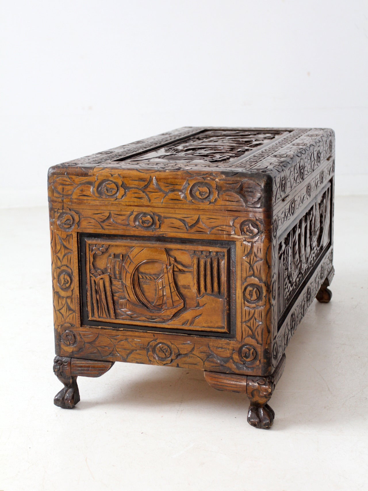 antique Chinese camphor wood chest – 86 Vintage