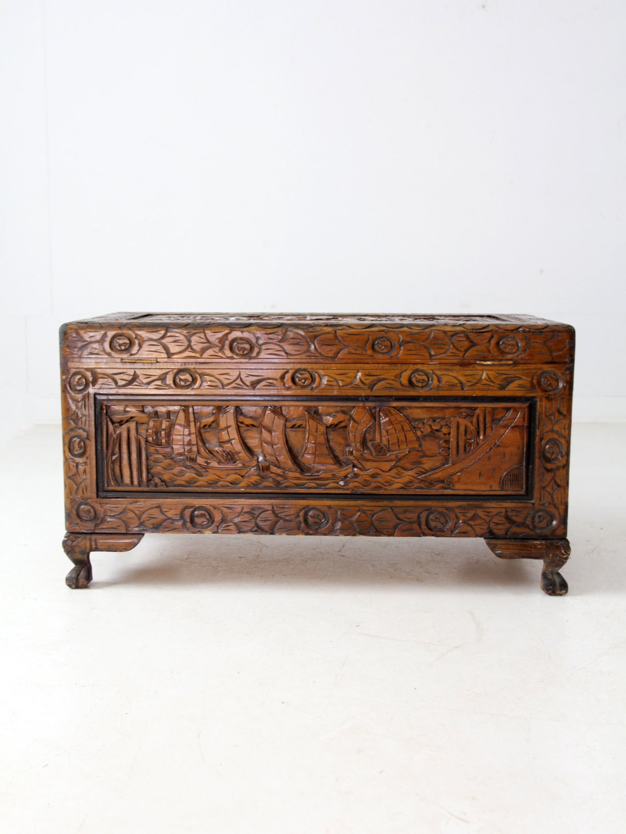 antique Chinese camphor wood chest