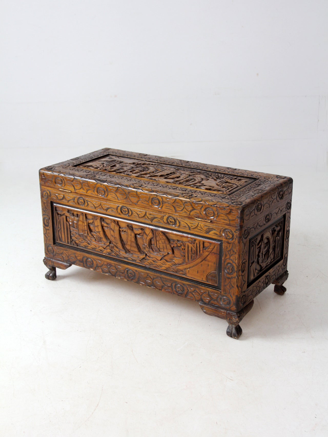 antique Chinese camphor wood chest