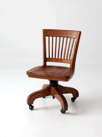 antique Arts & Crafts Mission oak office chair
